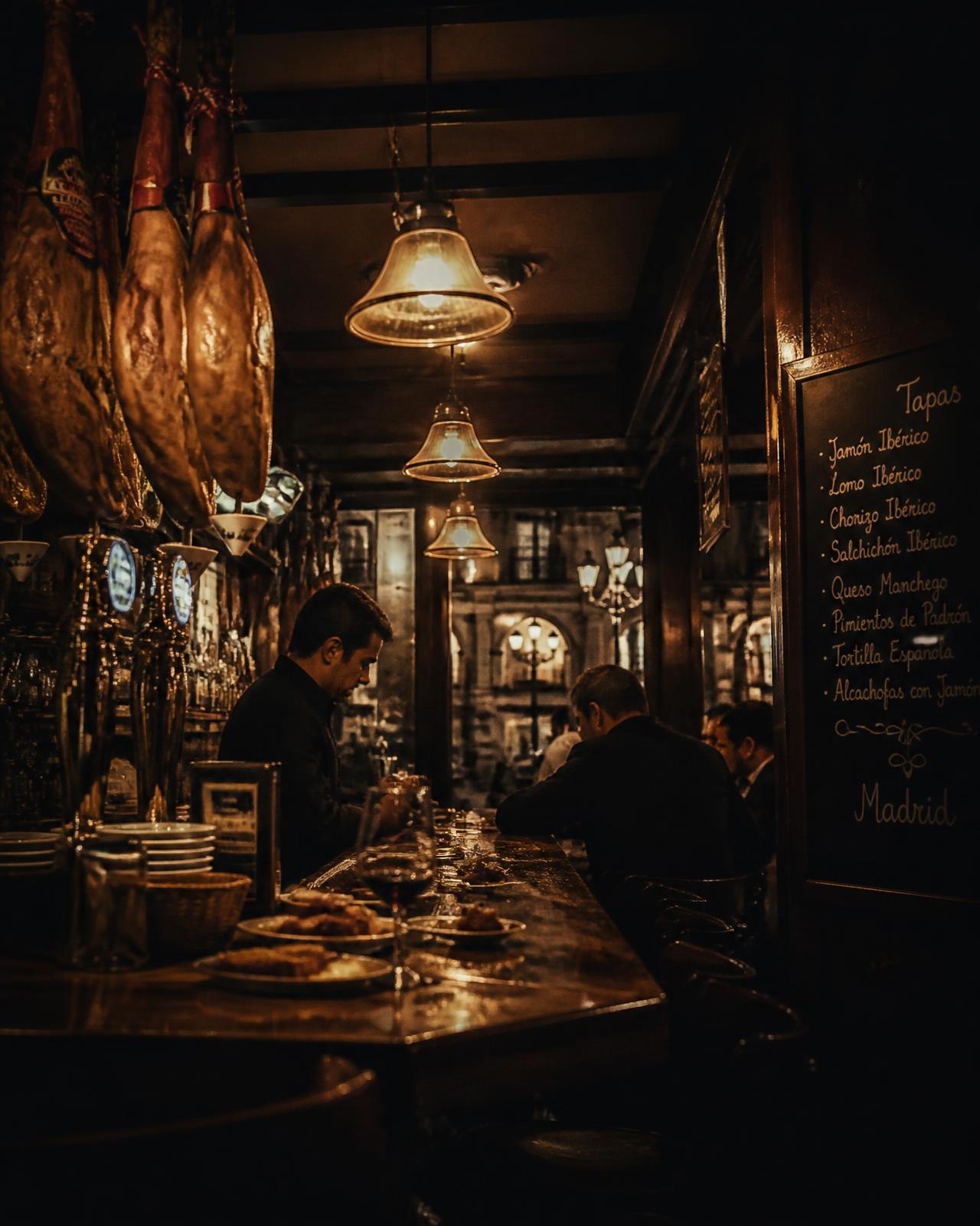 Madrid — Tapas Bar at night